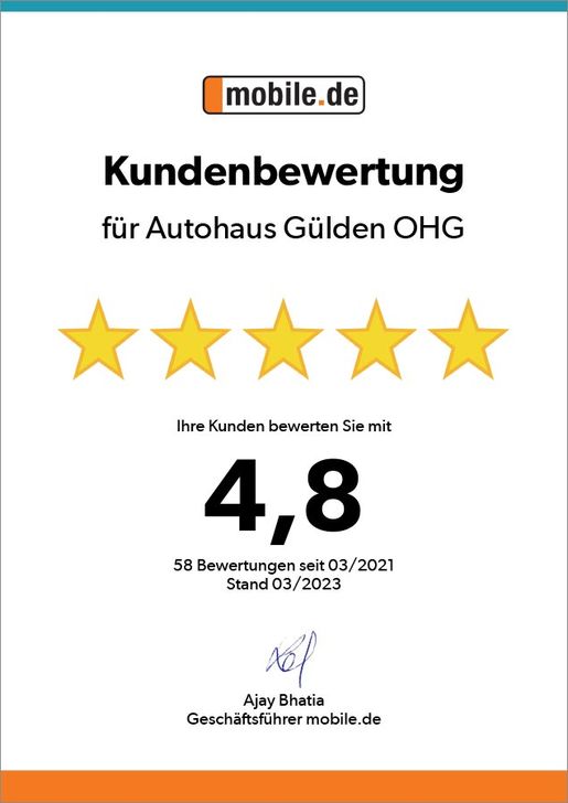 Mobile.de Kundenbewertung- Autohaus Gülden OHG